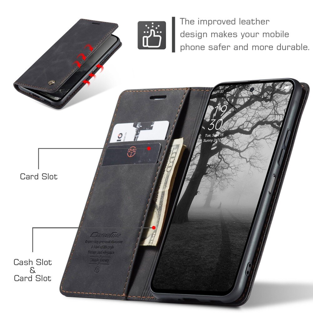 Xiaomi Redmi 14C Slim Wallet Case Black