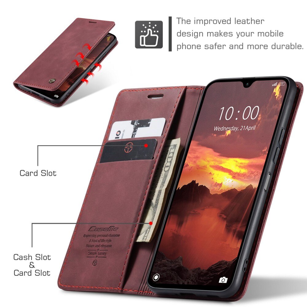 Xiaomi Redmi 14C Slim Wallet Case Red