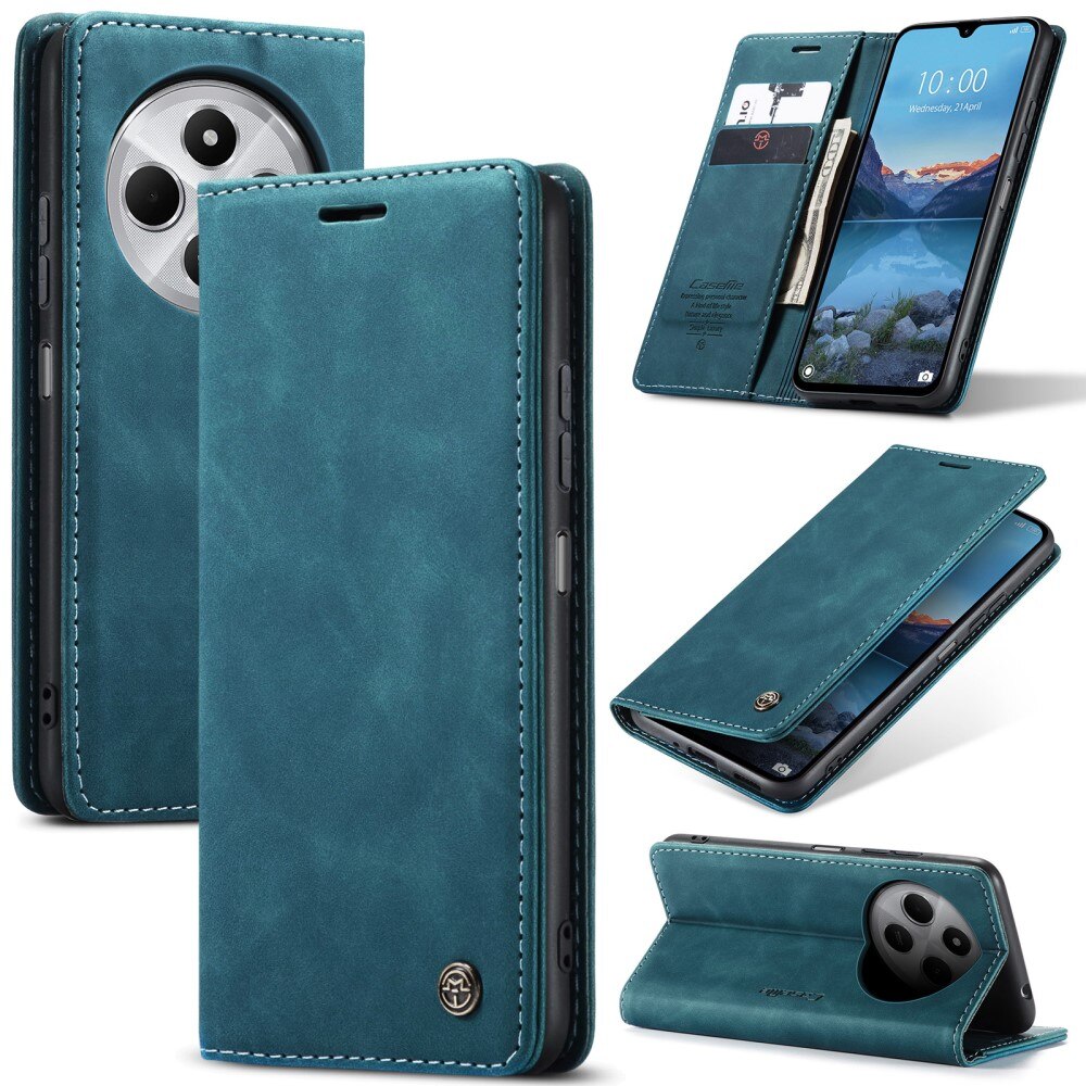 Xiaomi Redmi 14C Slim Wallet Case Blue