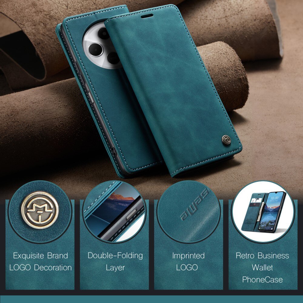 Xiaomi Redmi 14C Slim Wallet Case Blue