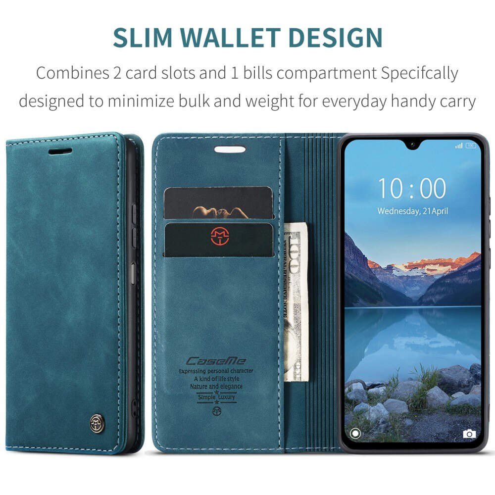 Xiaomi Redmi 14C Slim Wallet Case Blue