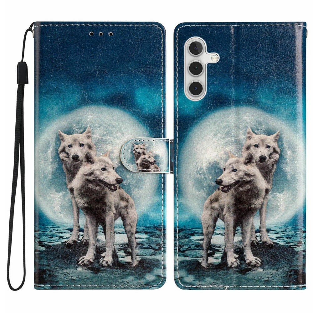 Samsung Galaxy A36 Wallet Book Cover Wolves