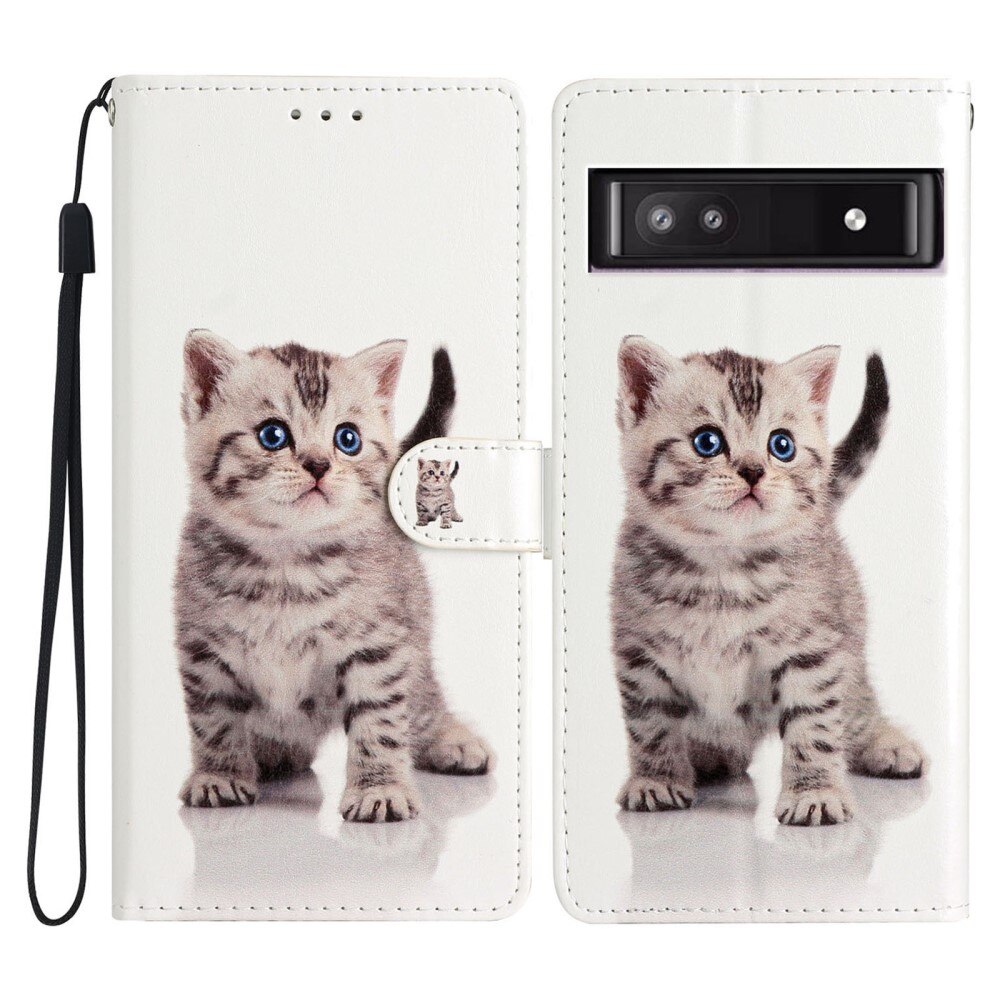 Google Pixel 9a Wallet Book Cover Kitten