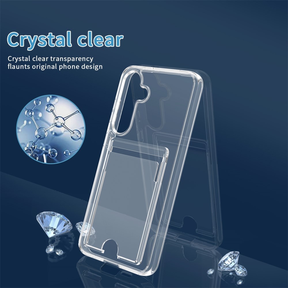 Samsung Galaxy S25 Hybrid Case Card Slot Transparent