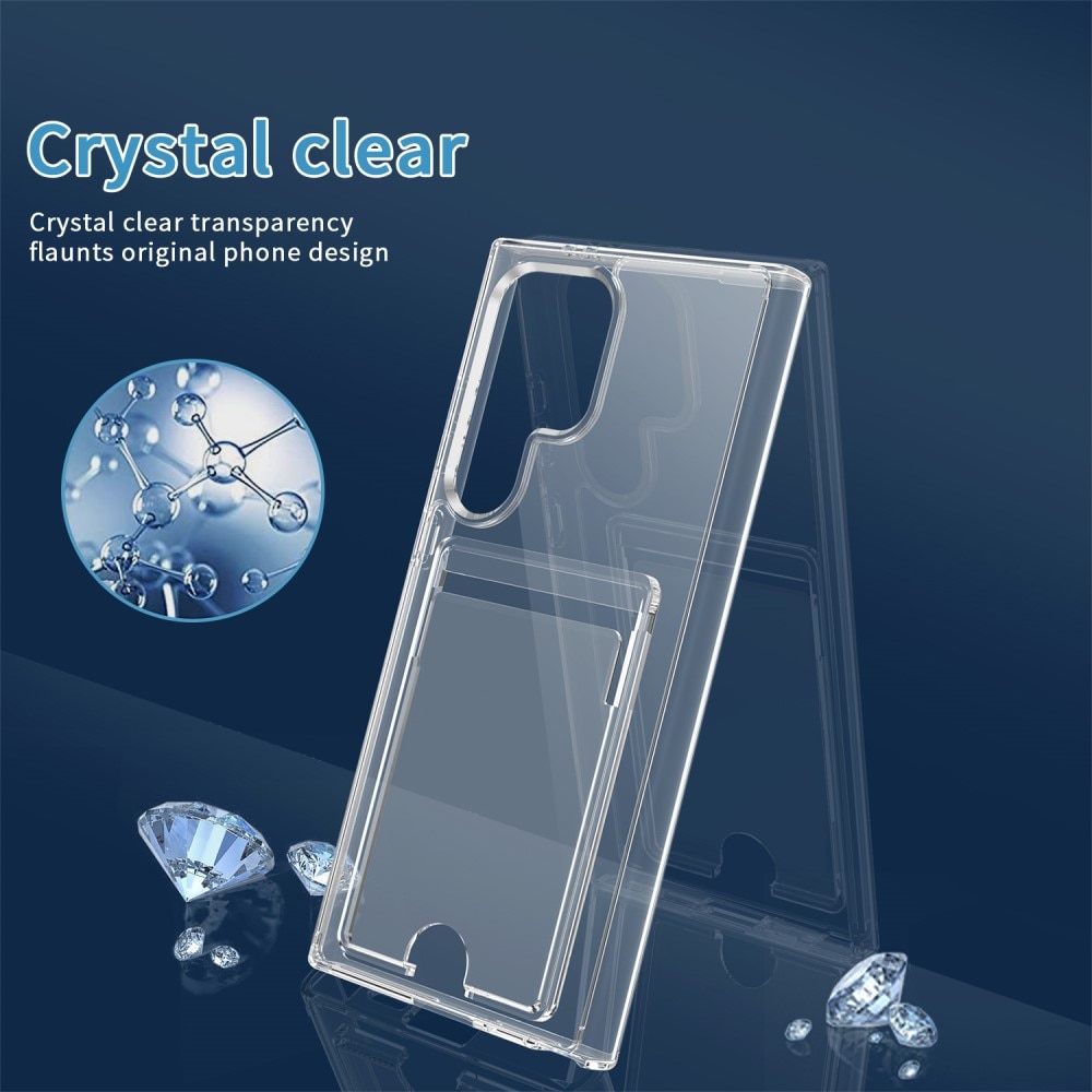 Samsung Galaxy S25 Ultra Hybrid Case Card Slot Transparent