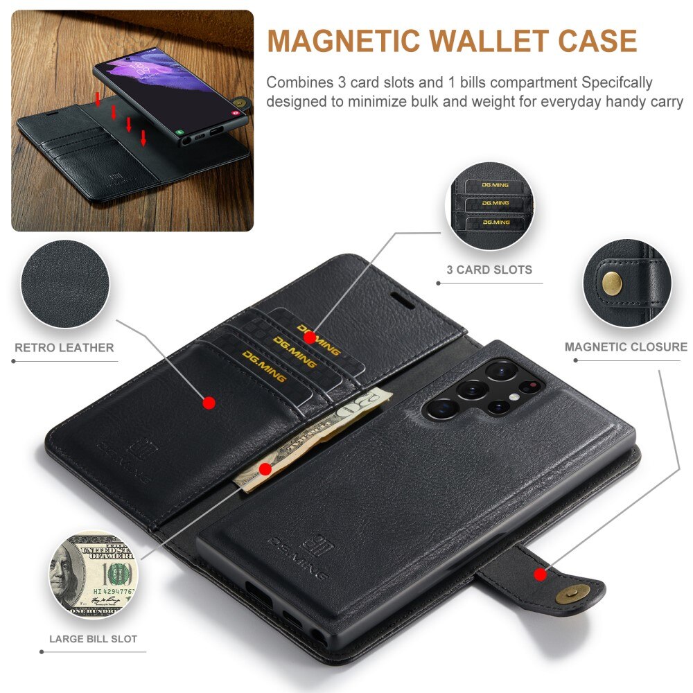 Samsung Galaxy S25 Ultra Magnet Wallet Black