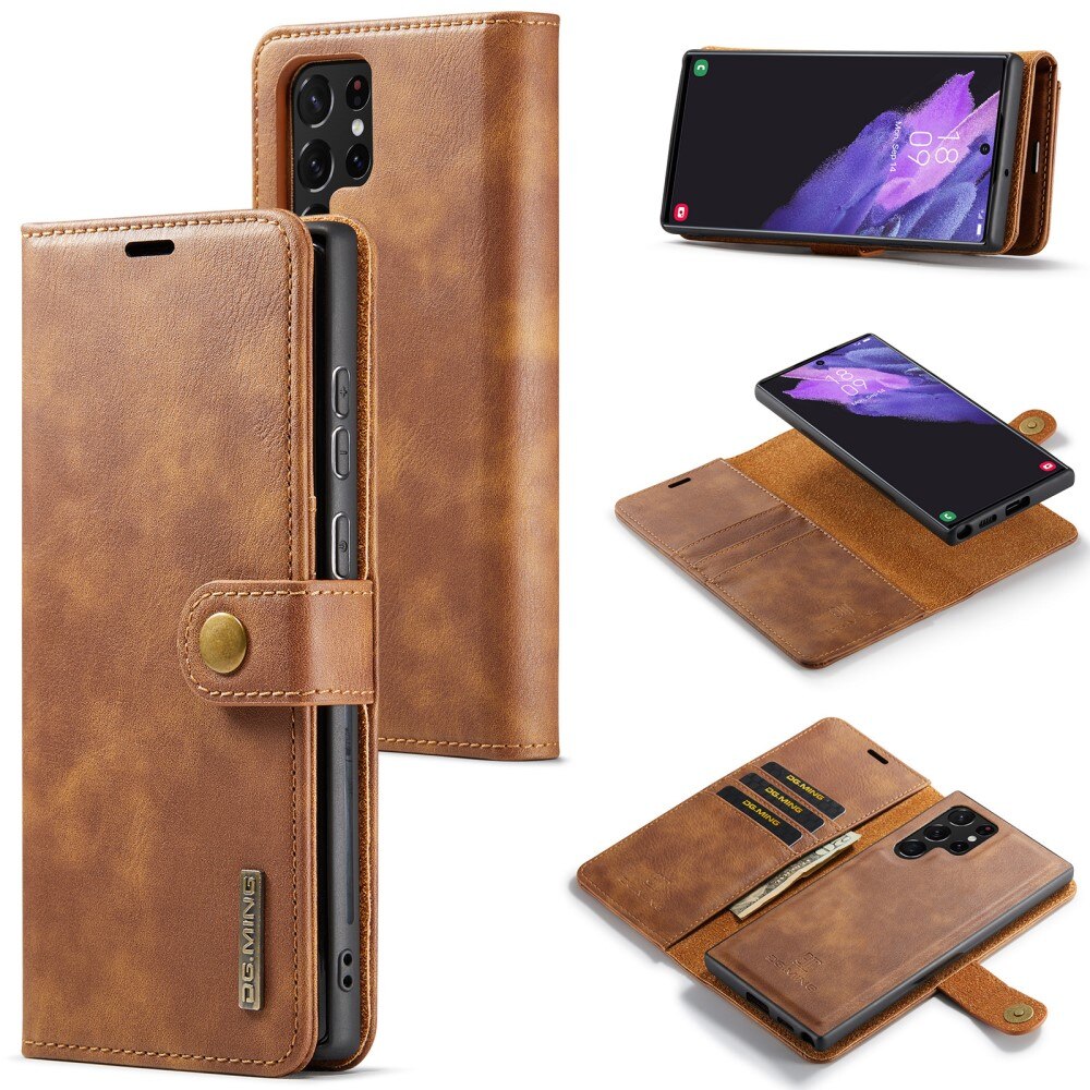 Samsung Galaxy S25 Ultra Magnet Wallet Cognac