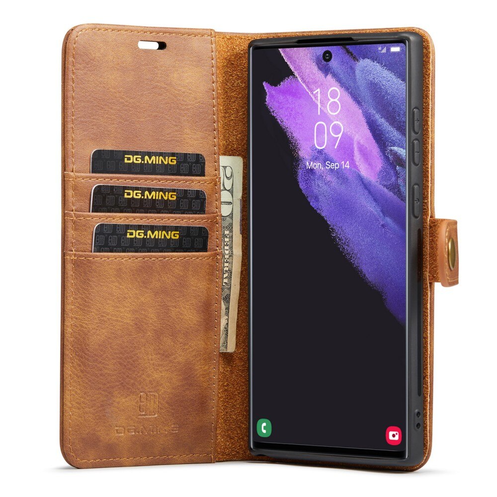 Samsung Galaxy S25 Ultra Magnet Wallet Cognac