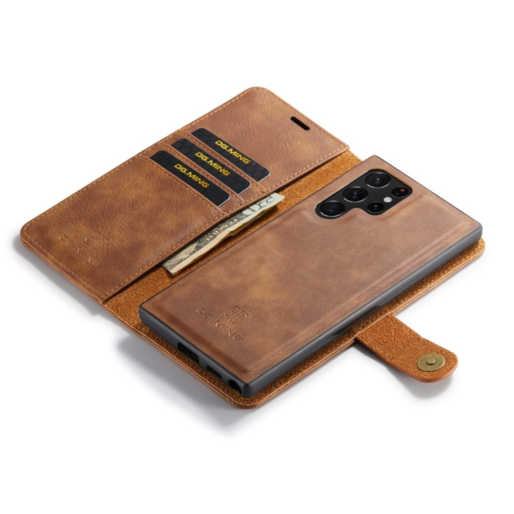 Samsung Galaxy S25 Ultra Magnet Wallet Cognac