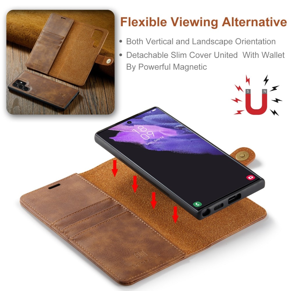 Samsung Galaxy S25 Ultra Magnet Wallet Cognac