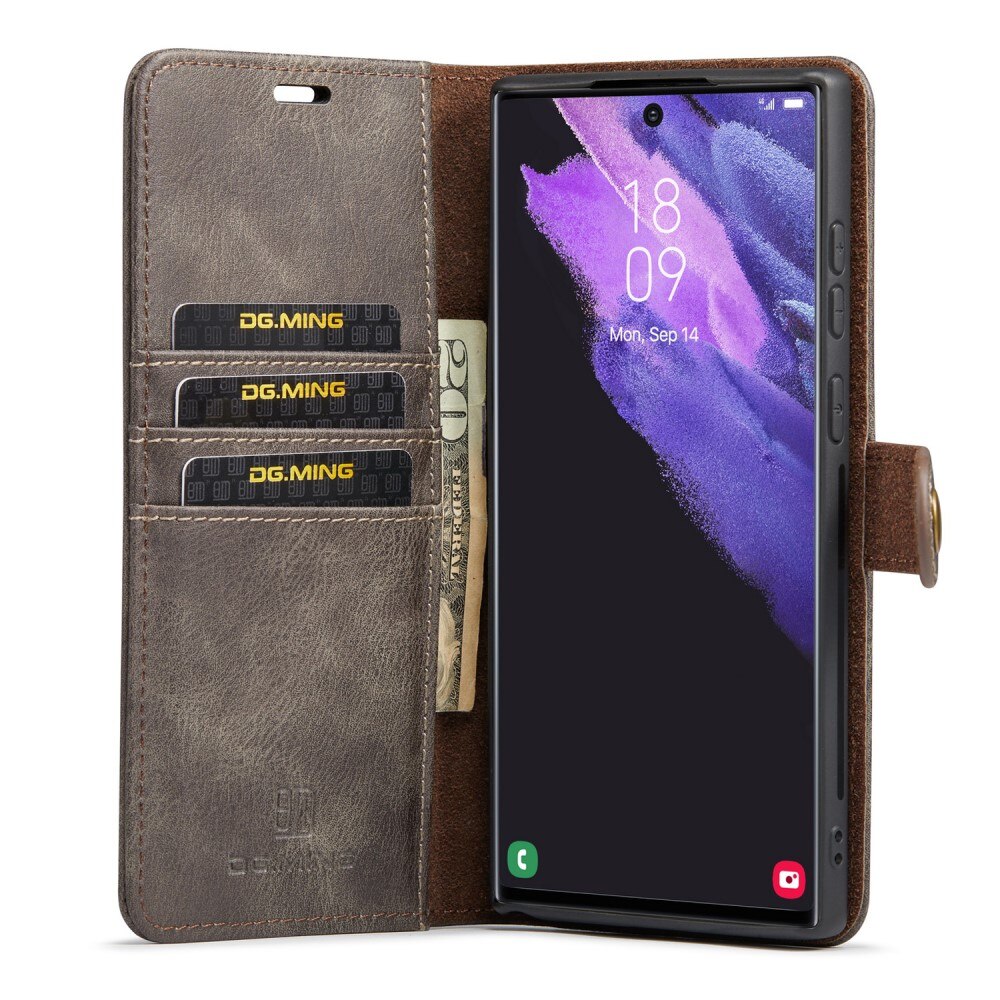 Samsung Galaxy S25 Ultra Magnet Wallet Brown