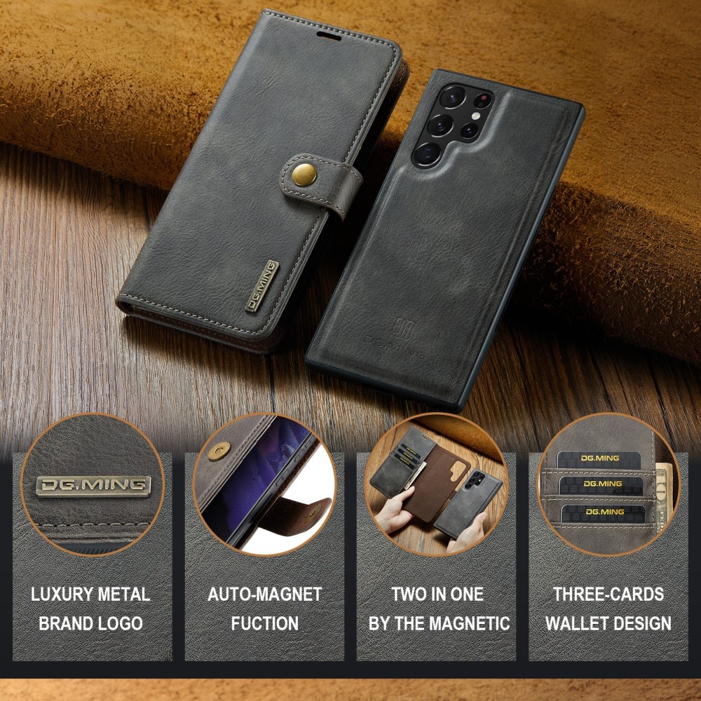 Samsung Galaxy S25 Ultra Magnet Wallet Brown