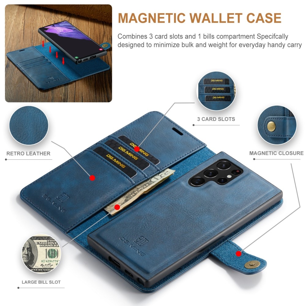 Samsung Galaxy S25 Ultra Magnet Wallet Blue