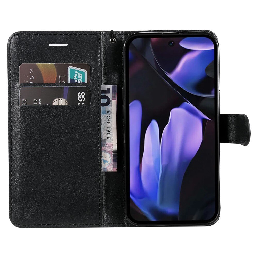 Google Pixel 9a Wallet Case Black