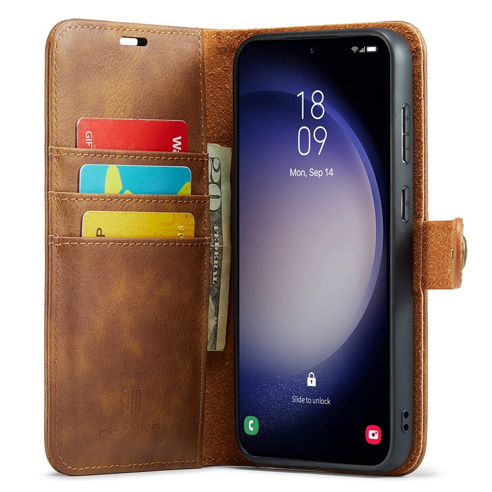 Samsung Galaxy S25 Magnet Wallet Cognac