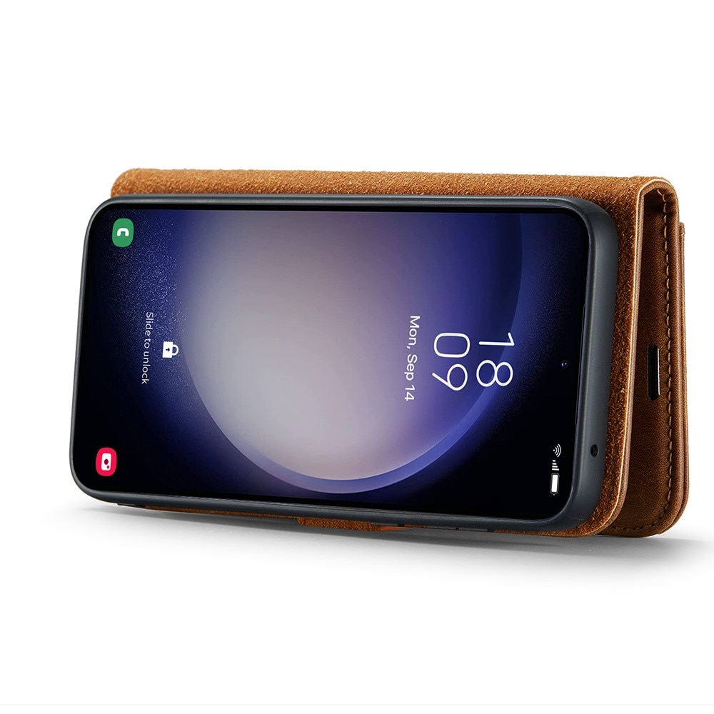 Samsung Galaxy S25 Magnet Wallet Cognac