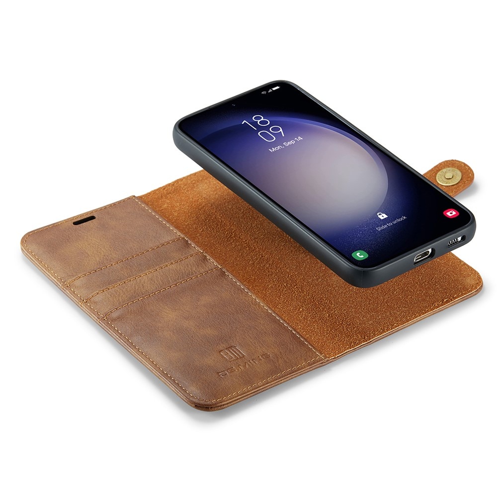 Samsung Galaxy S25 Magnet Wallet Cognac