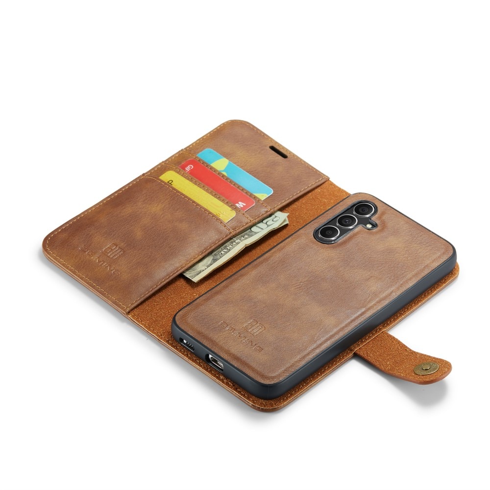 Samsung Galaxy S25 Magnet Wallet Cognac