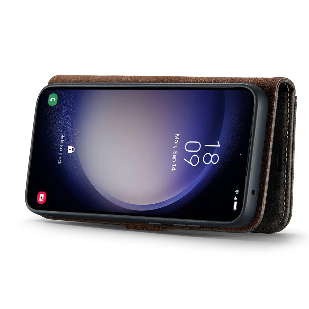 Samsung Galaxy S25 Magnet Wallet Brown