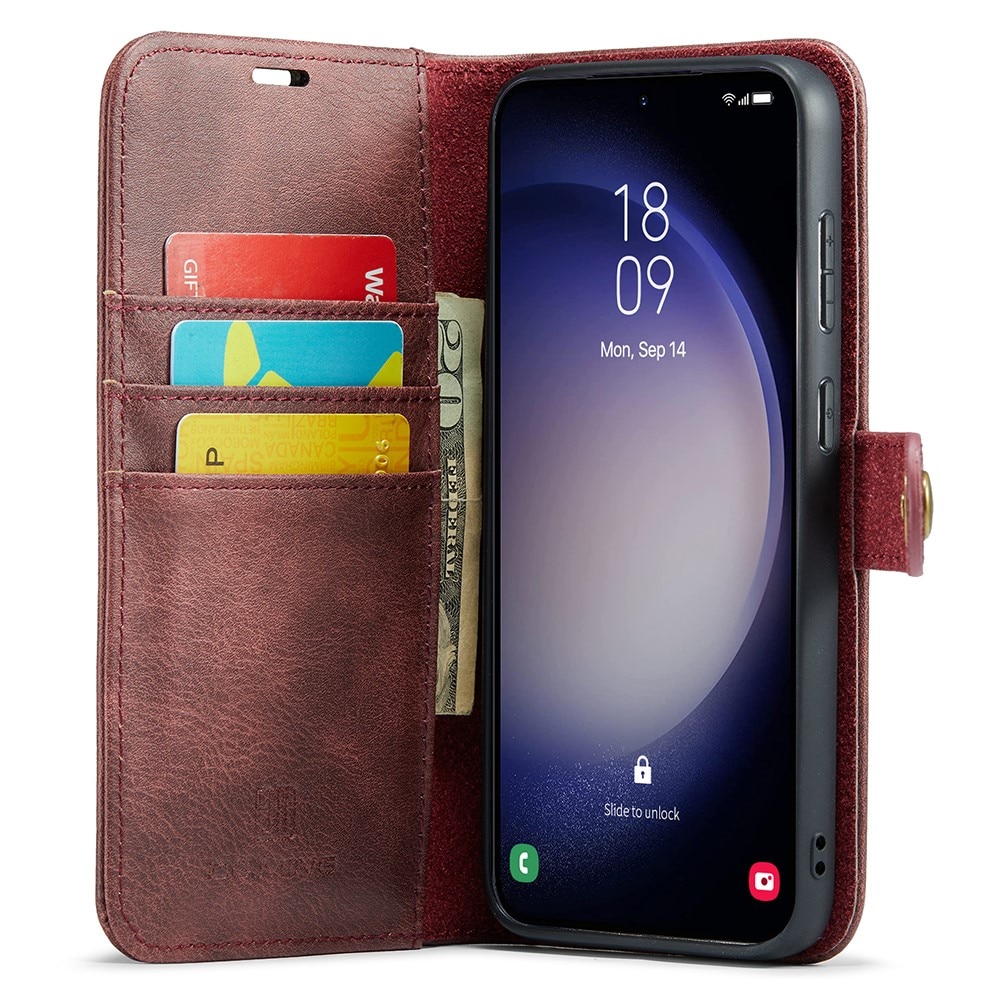 Samsung Galaxy S25 Magnet Wallet Red