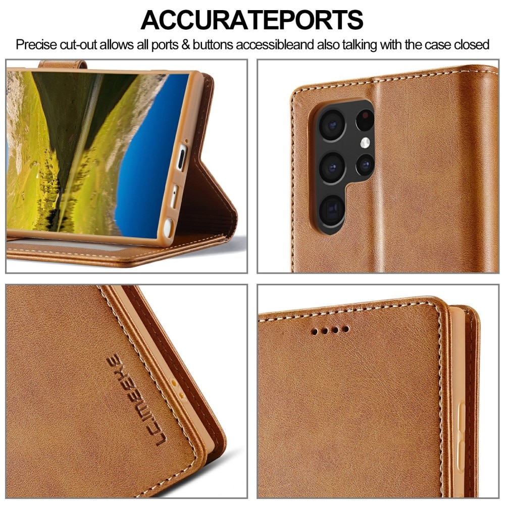 Samsung Galaxy S25 Ultra Wallet Case Cognac