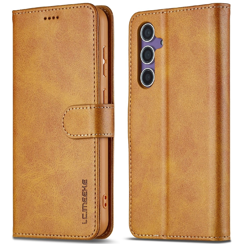 Samsung Galaxy S25 Wallet Case Cognac