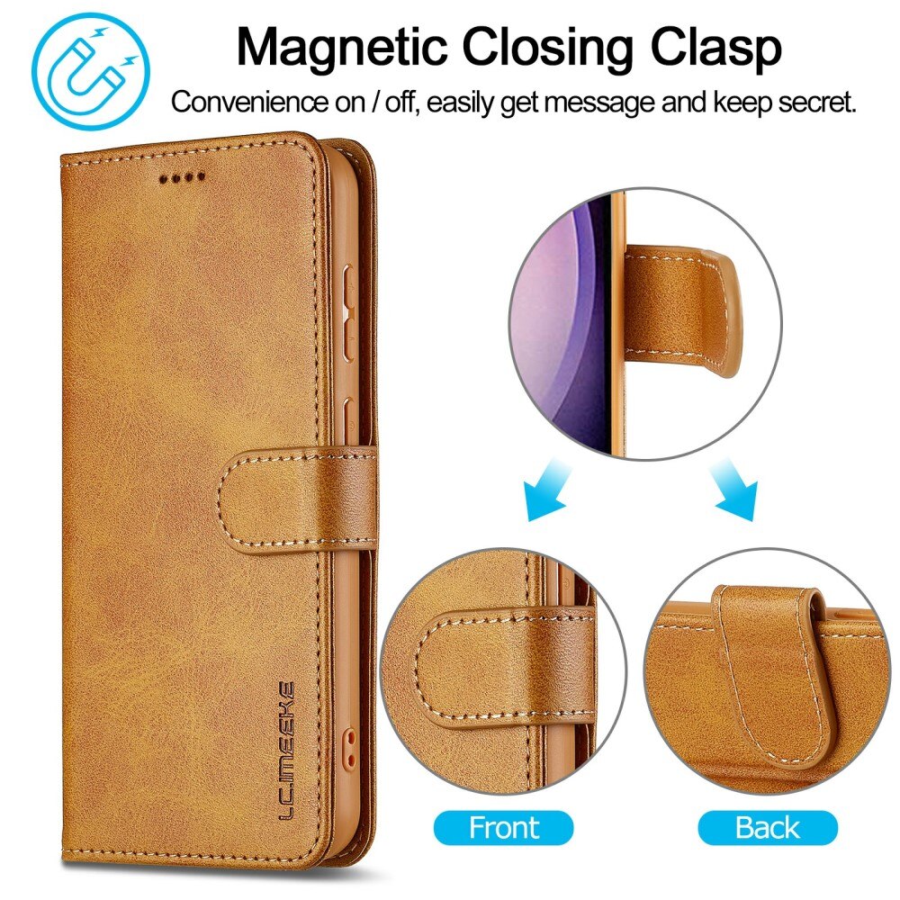 Samsung Galaxy S25 Wallet Case Cognac