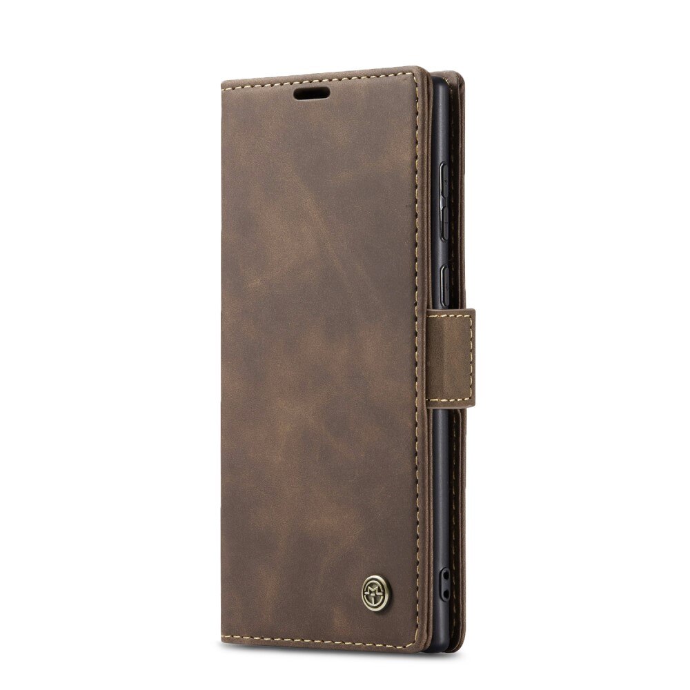 Samsung Galaxy S25 Ultra Slim Wallet Case Brown