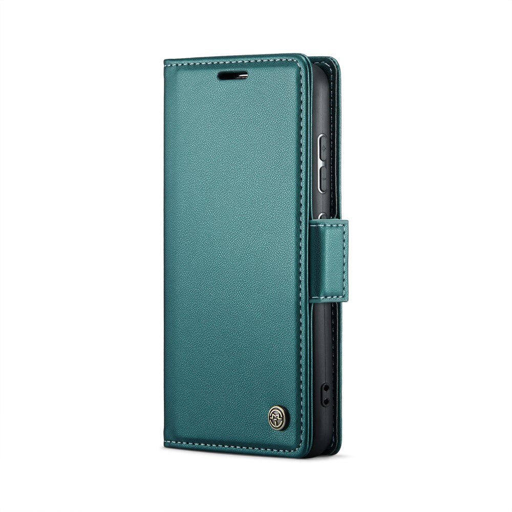 Samsung Galaxy S25 RFID blocking Slim Wallet Case Green