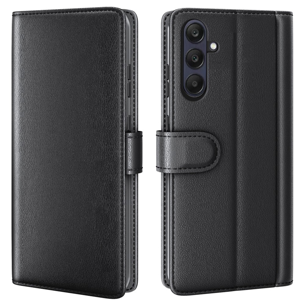 Samsung Galaxy A26 Genuine Leather Wallet Case Black