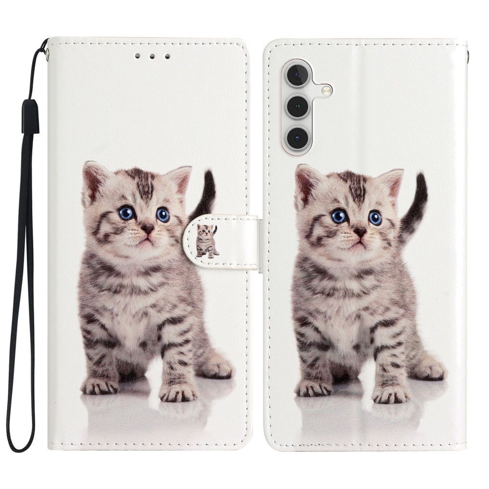 Samsung Galaxy A56 Wallet Book Cover Kitten