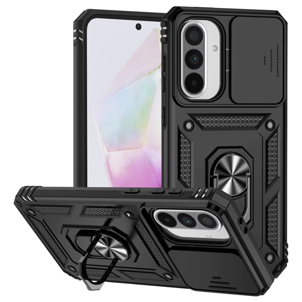 Samsung Galaxy A36 Hybrid Case Tech Ring w. Camera Protector Black