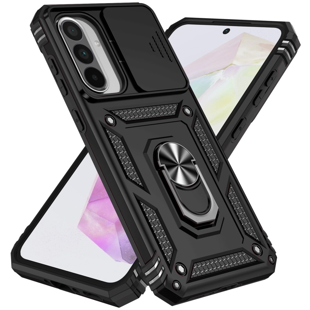 Samsung Galaxy A36 Hybrid Case Tech Ring w. Camera Protector Black