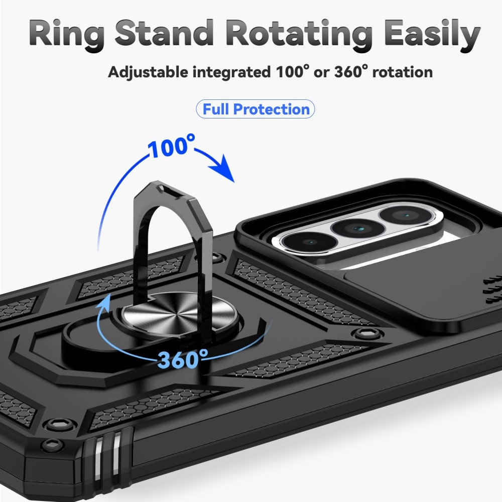 Samsung Galaxy A36 Hybrid Case Tech Ring w. Camera Protector Black