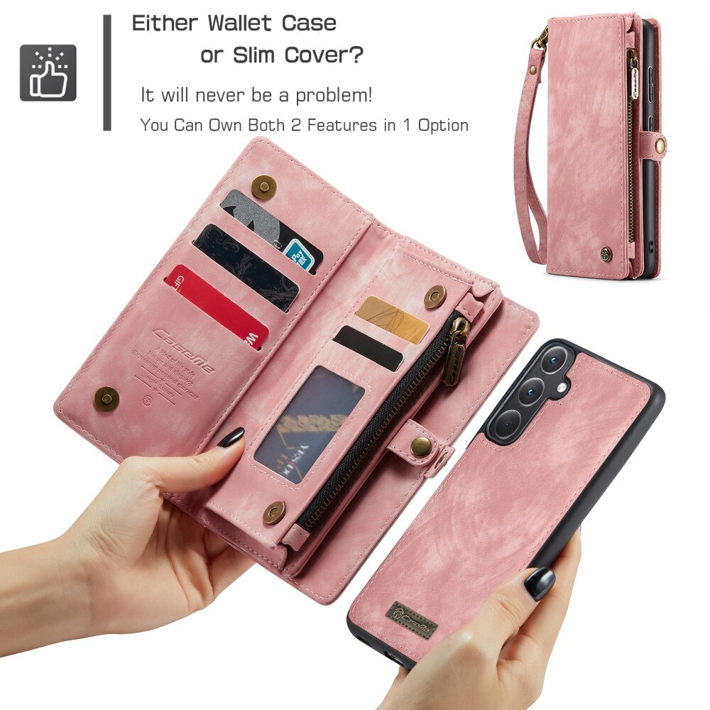 Samsung Galaxy A36 Multi-slot Wallet Case Pink