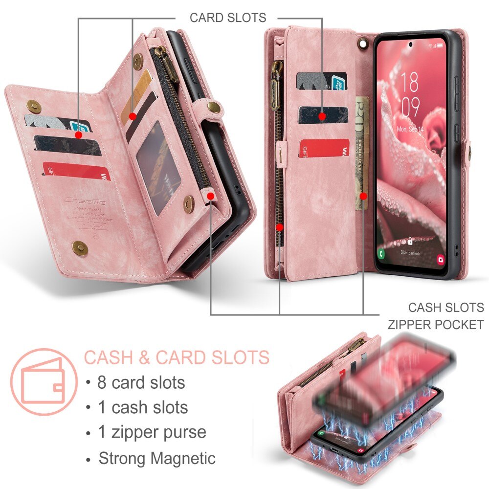 Samsung Galaxy A36 Multi-slot Wallet Case Pink