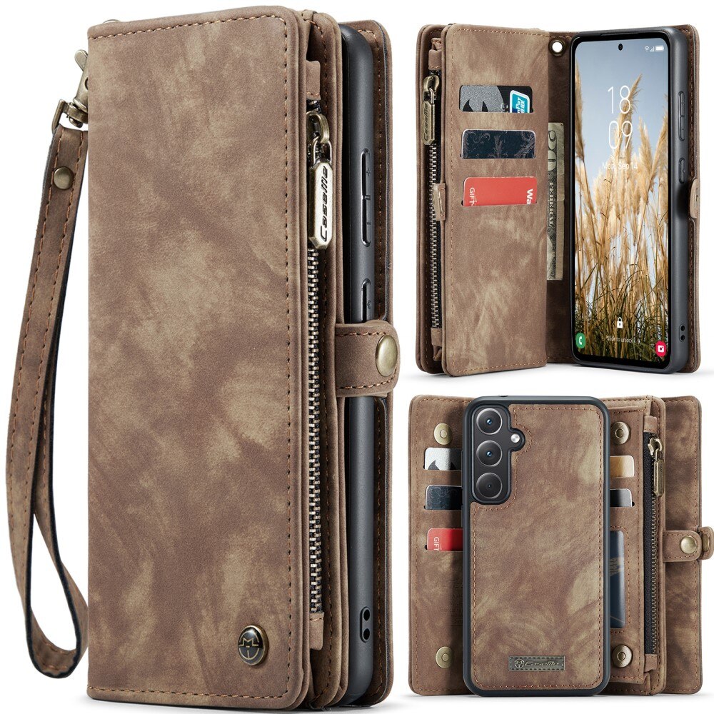 Samsung Galaxy A36 Multi-slot Wallet Case Brown