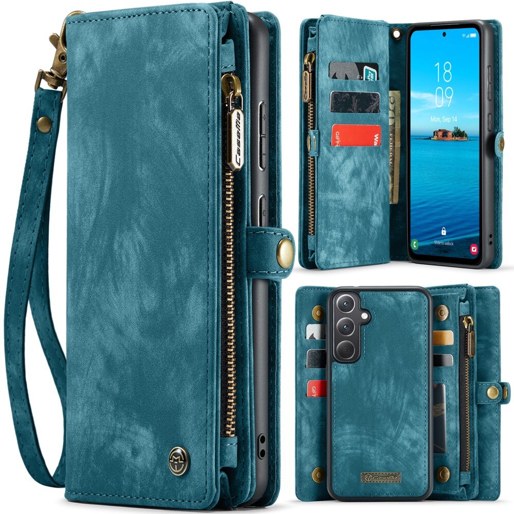 Samsung Galaxy A36 Multi-slot Wallet Case Blue