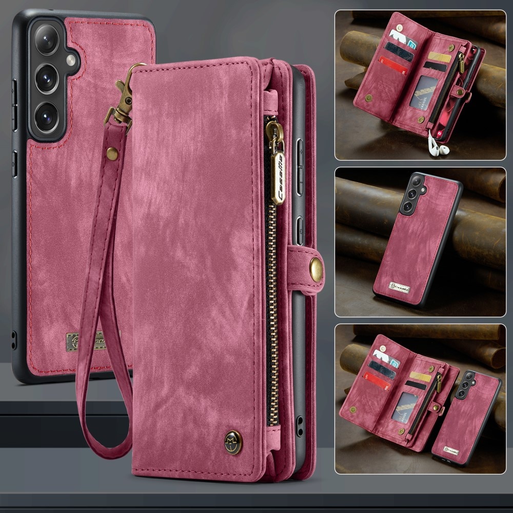 Samsung Galaxy S25 Plus Multi-slot Wallet Case Red