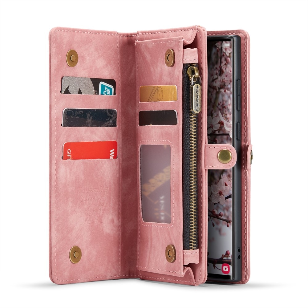 Samsung Galaxy S25 Ultra Multi-slot Wallet Case Pink