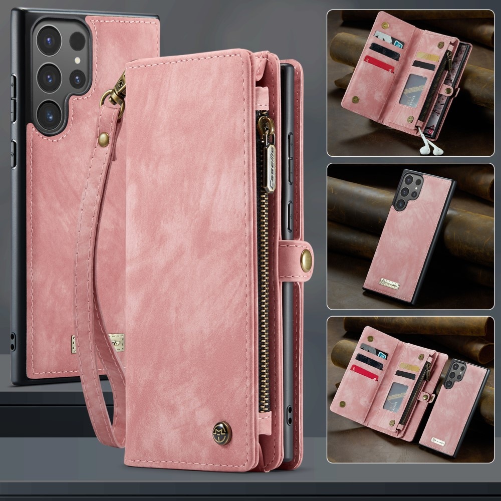 Samsung Galaxy S25 Ultra Multi-slot Wallet Case Pink