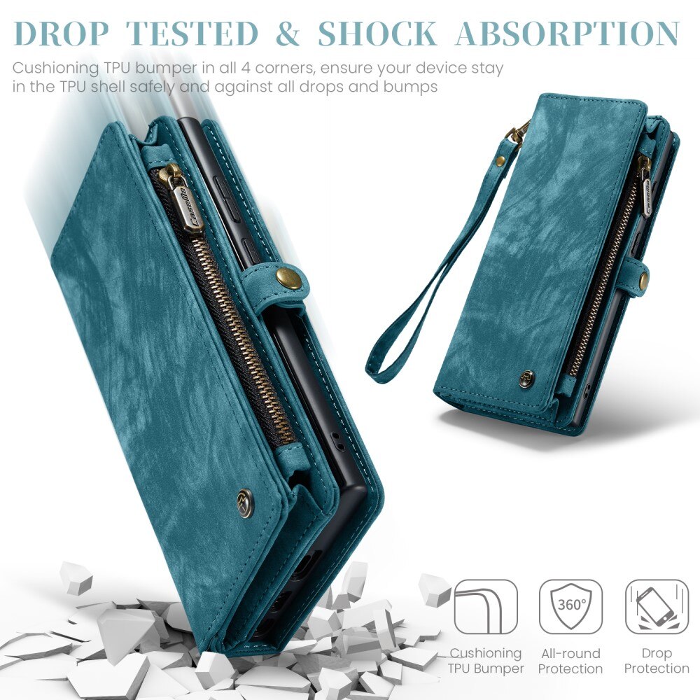 Samsung Galaxy S25 Ultra Multi-slot Wallet Case Blue