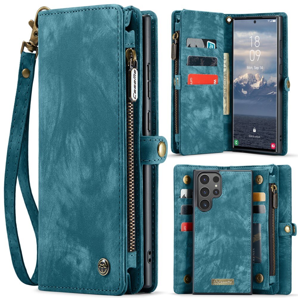 Samsung Galaxy S25 Ultra Multi-slot Wallet Case Blue