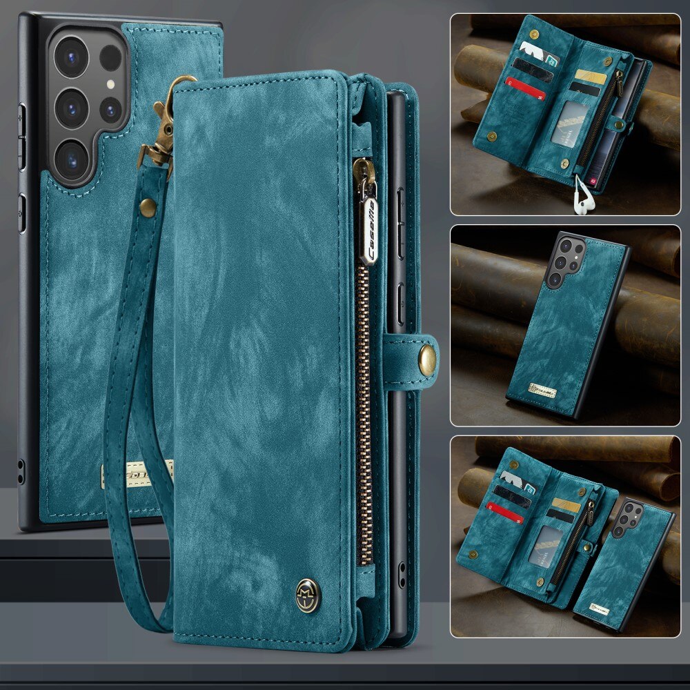 Samsung Galaxy S25 Ultra Multi-slot Wallet Case Blue