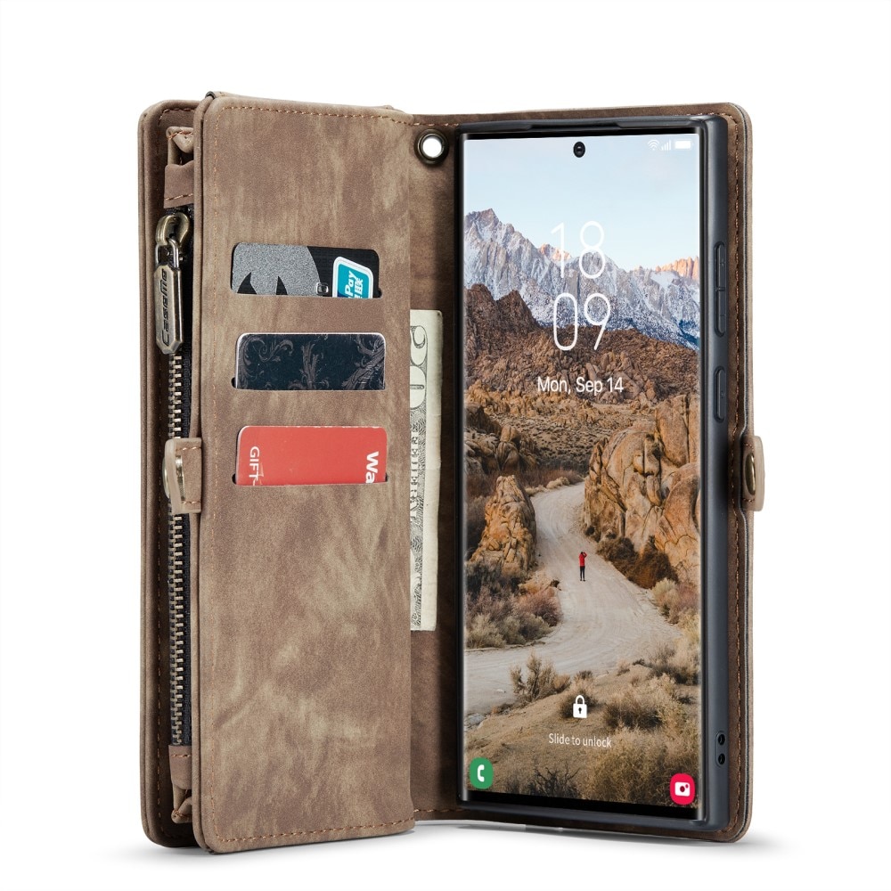 Samsung Galaxy S25 Ultra Multi-slot Wallet Case Brown