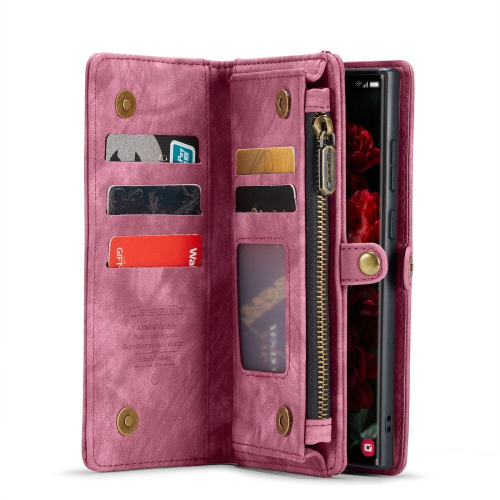 Samsung Galaxy S25 Ultra Multi-slot Wallet Case Red