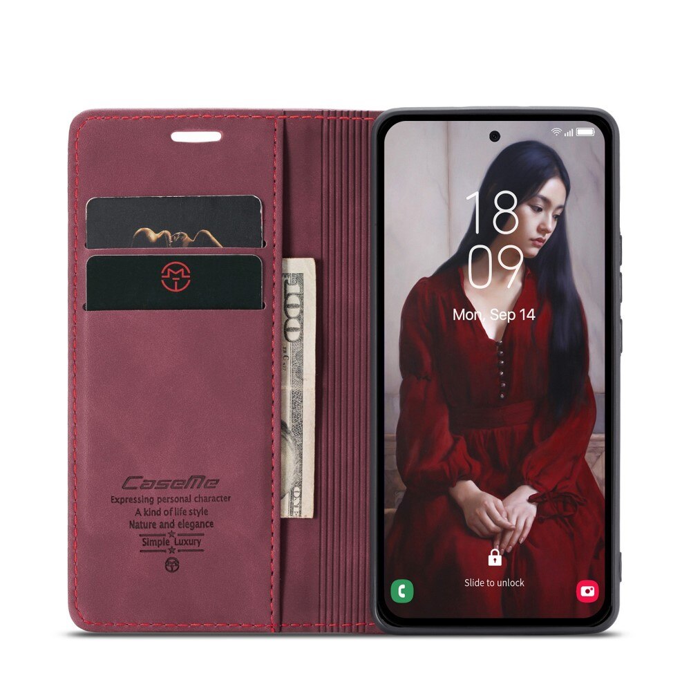 Samsung Galaxy A36 Slim Wallet Case Red