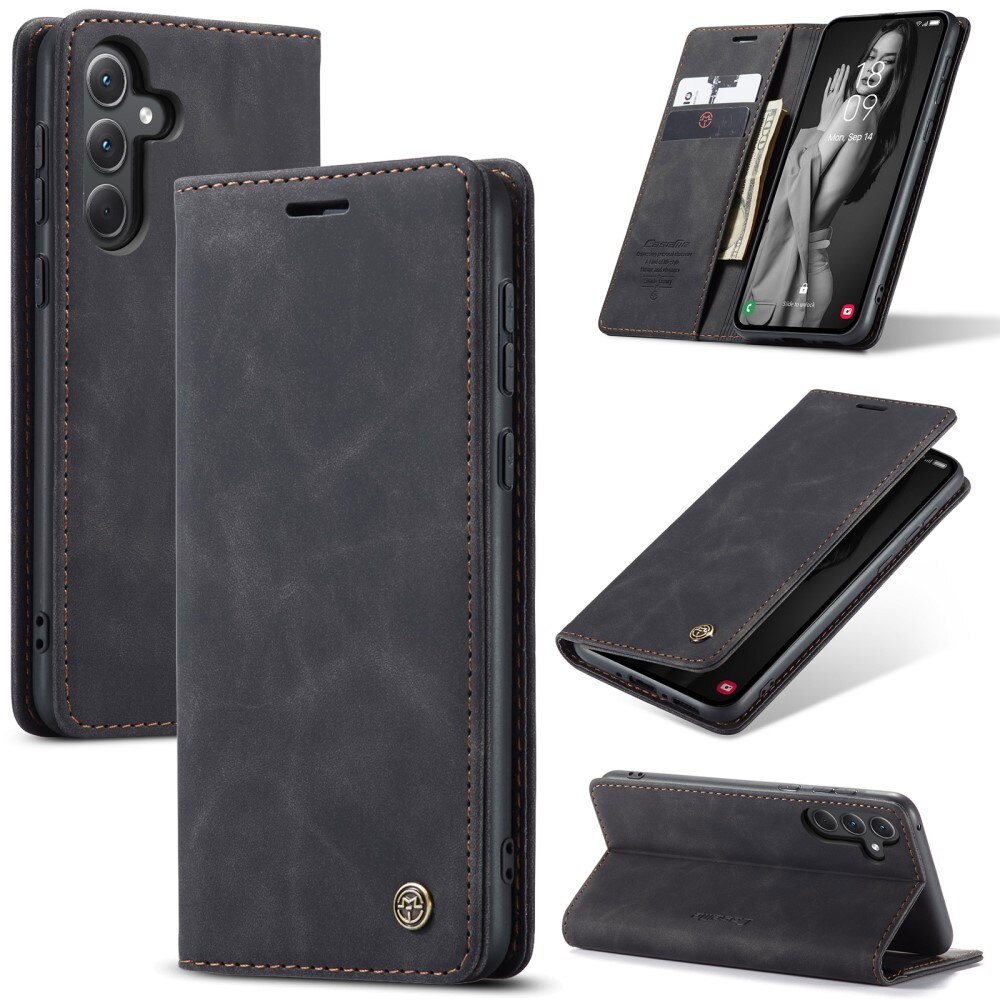 Samsung Galaxy A36 Slim Wallet Case Black