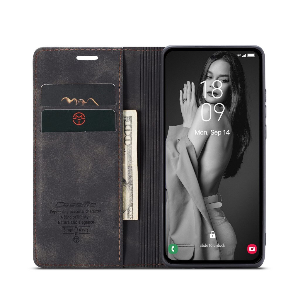 Samsung Galaxy A36 Slim Wallet Case Black