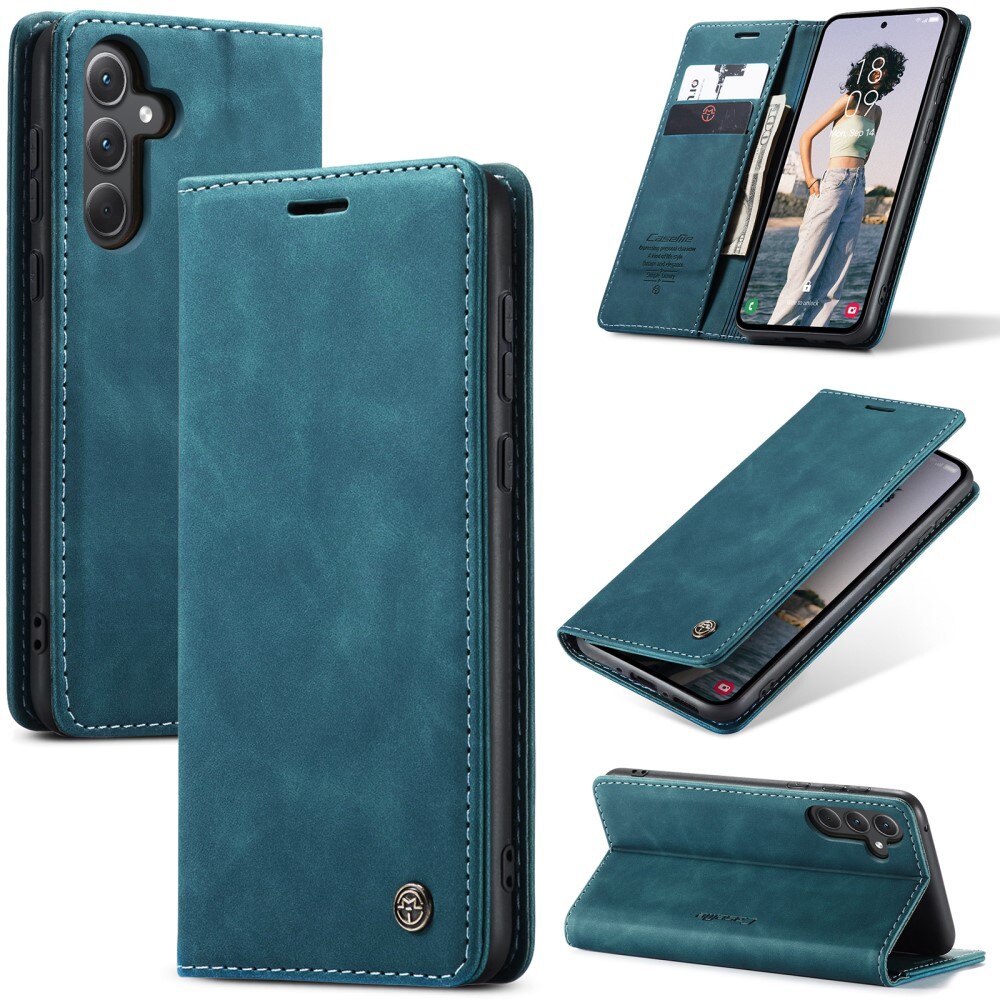 Samsung Galaxy A36 Slim Wallet Case Blue